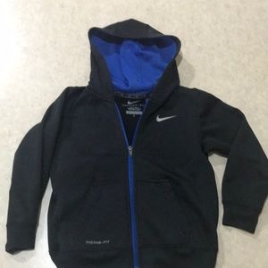 Boys zippered Nike hoodie